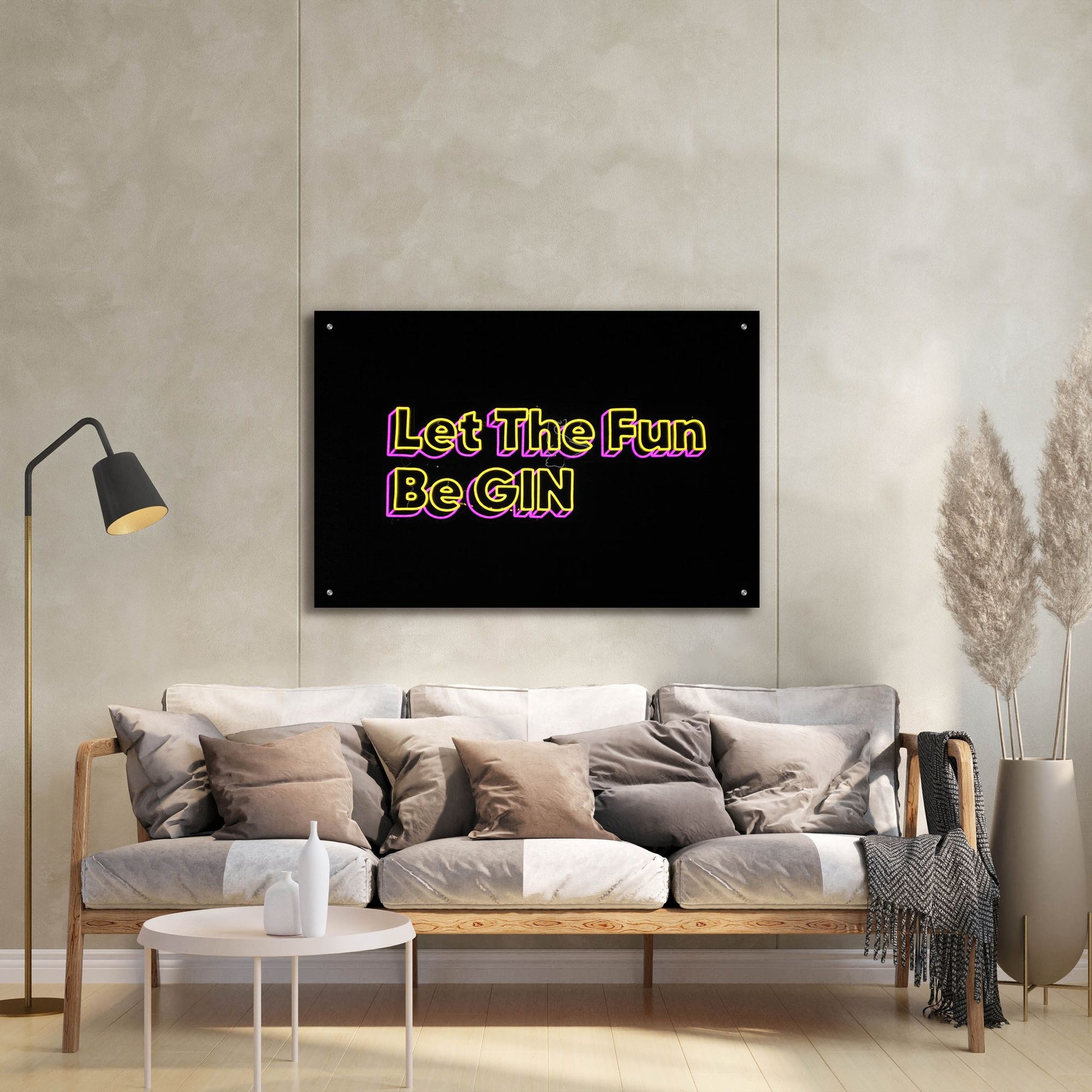 Epic Art 'Let The Fun Be Gin' by Epic Portfolio, Acrylic Glass Wall Art,36x24