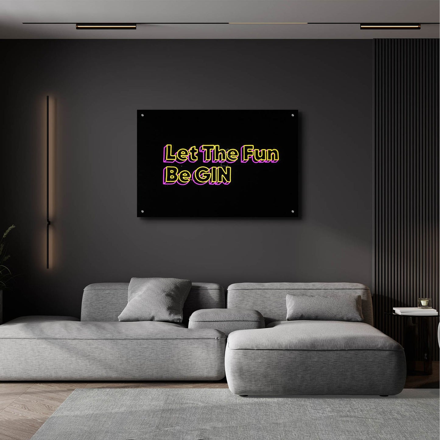 Epic Art 'Let The Fun Be Gin' by Epic Portfolio, Acrylic Glass Wall Art,36x24