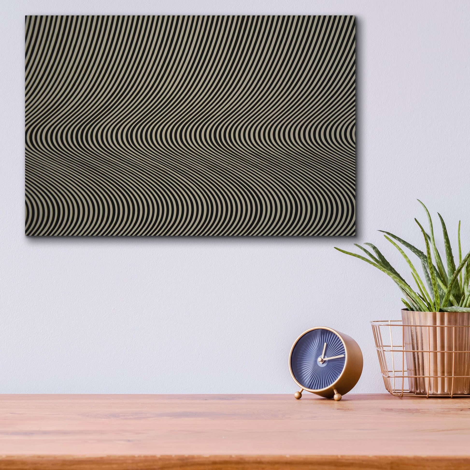 Epic Art 'Kinetic Stripes' by Epic Portfolio, Acrylic Glass Wall Art,16x12