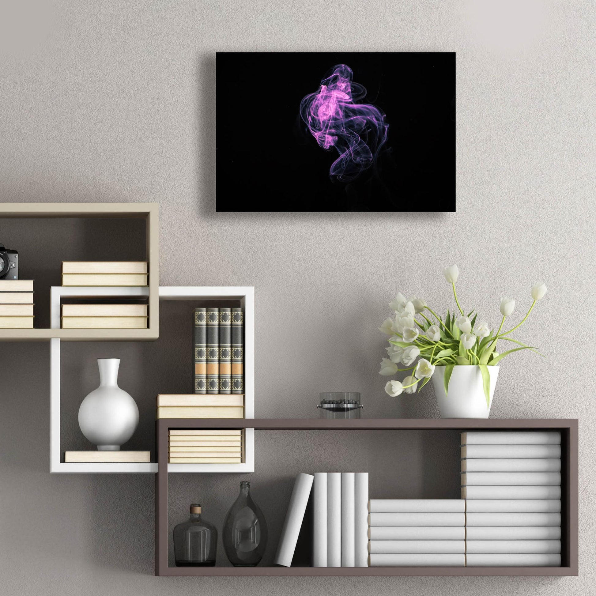 Epic Art 'Jelly Smoke' by Epic Portfolio, Acrylic Glass Wall Art,24x16