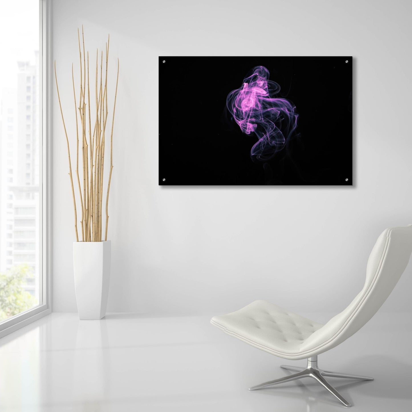 Epic Art 'Jelly Smoke' by Epic Portfolio, Acrylic Glass Wall Art,36x24