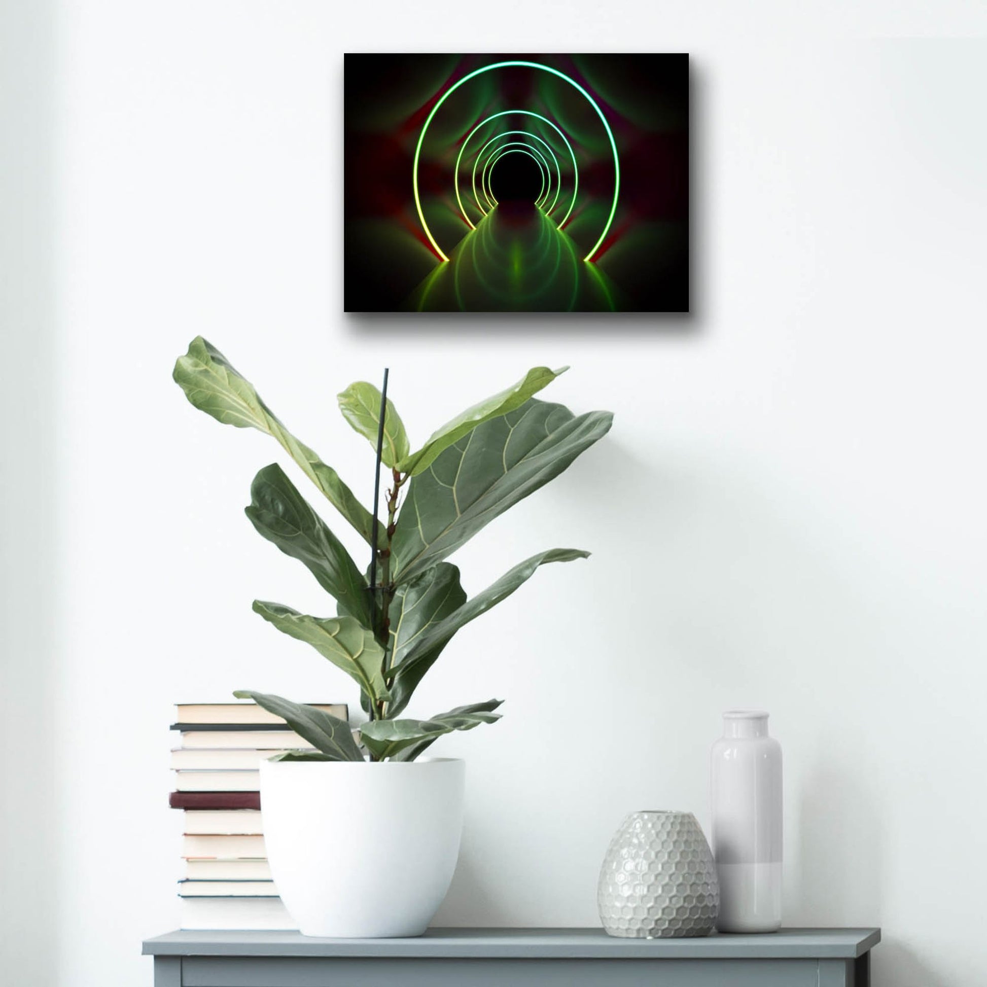 Epic Art 'Into The Future' by Epic Portfolio, Acrylic Glass Wall Art,16x12