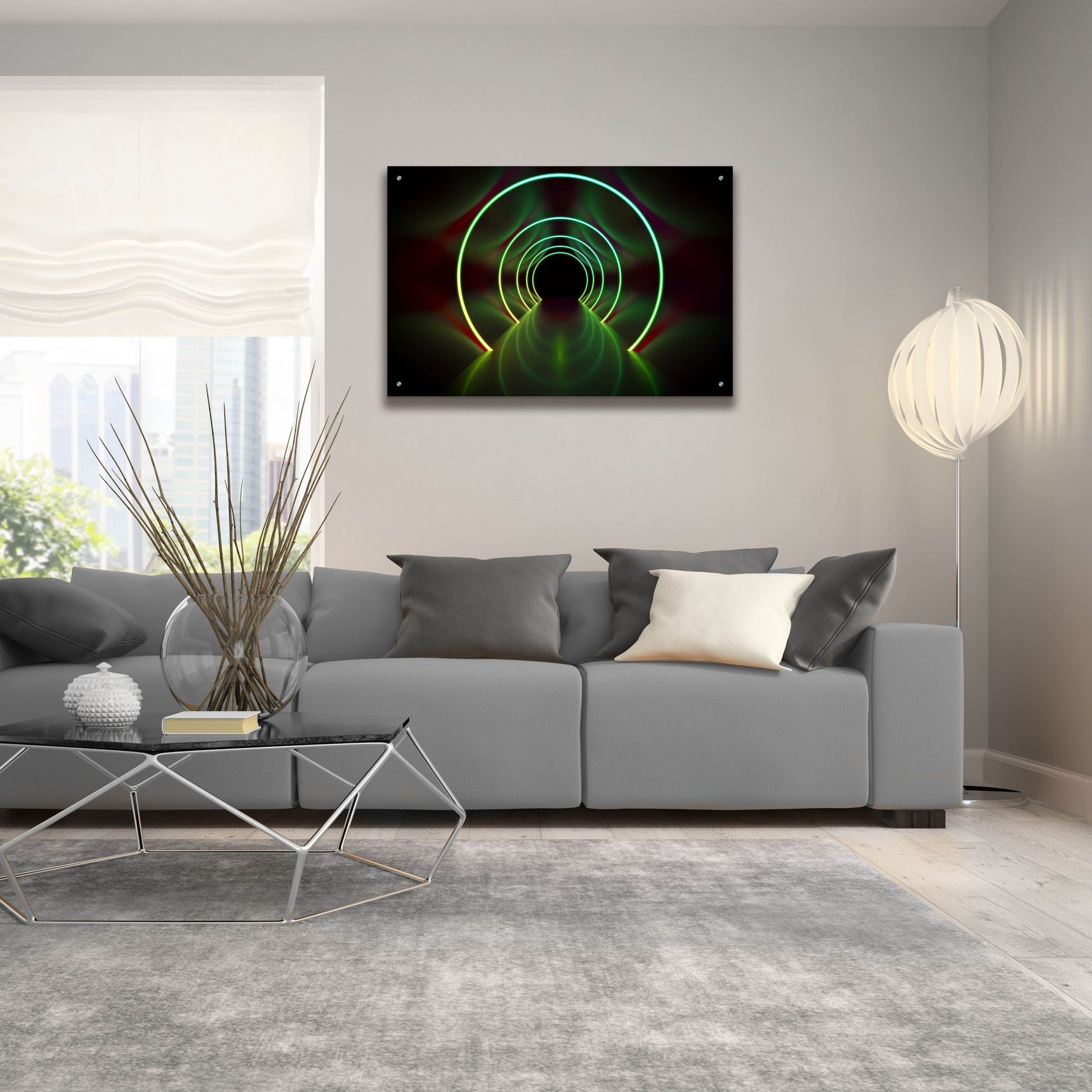 Epic Art 'Into The Future' by Epic Portfolio, Acrylic Glass Wall Art,36x24