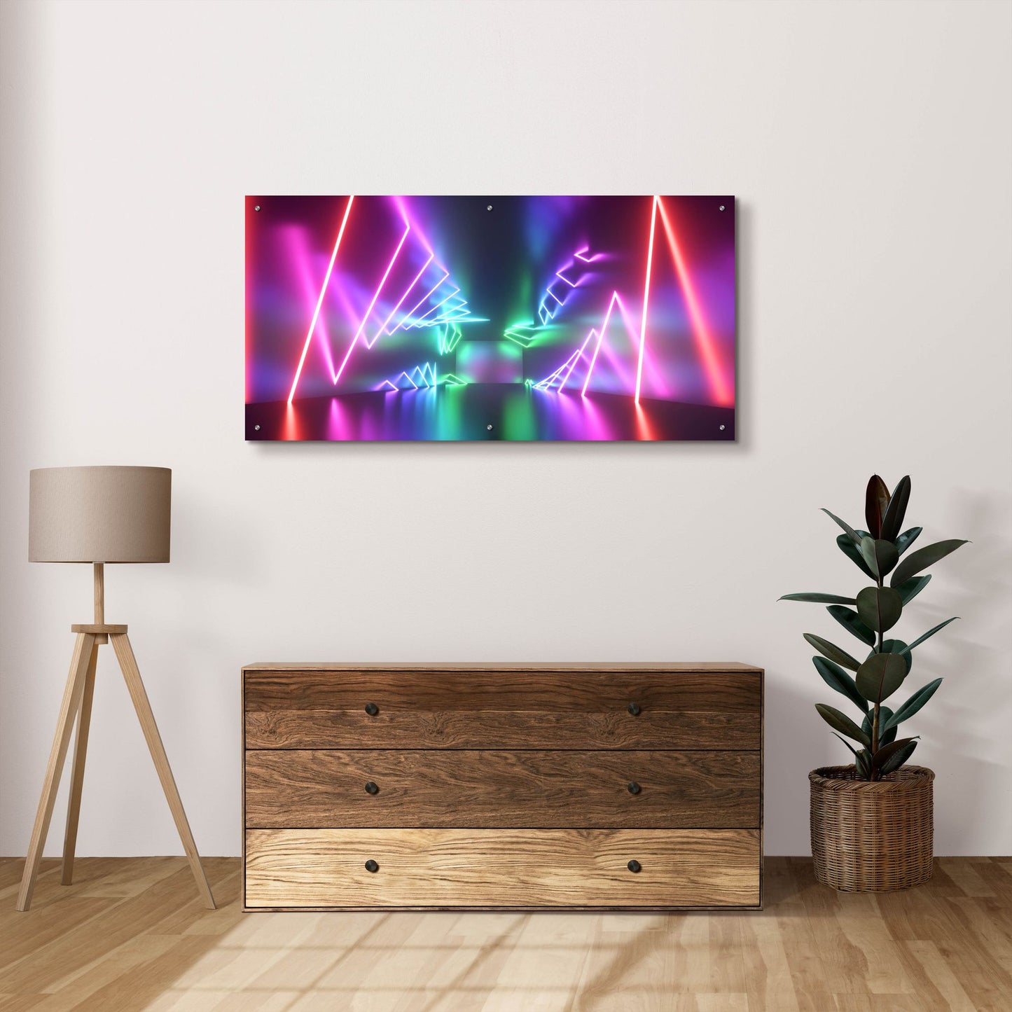 Epic Art 'Into The Aurora' by Epic Portfolio, Acrylic Glass Wall Art,48x24