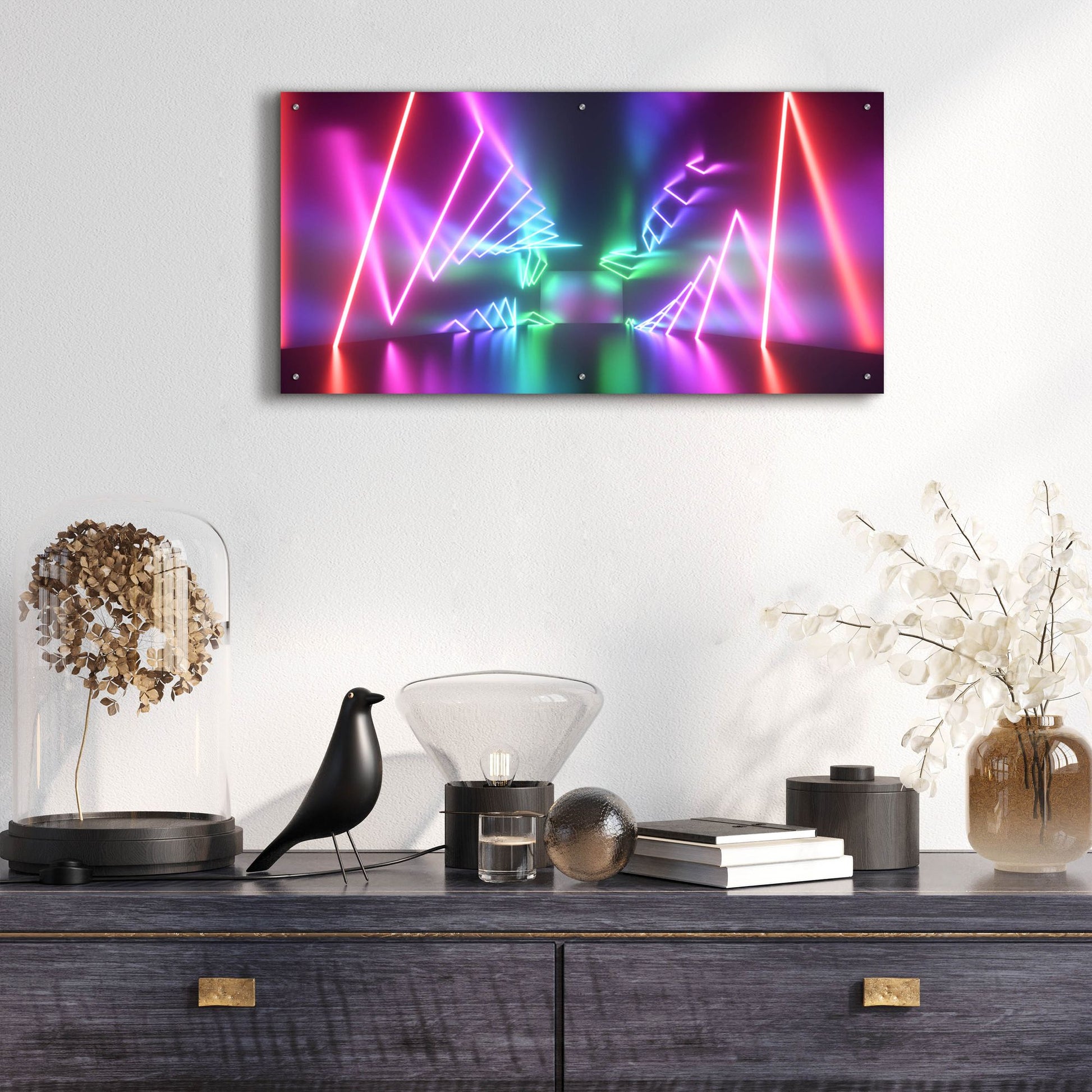 Epic Art 'Into The Aurora' by Epic Portfolio, Acrylic Glass Wall Art,48x24