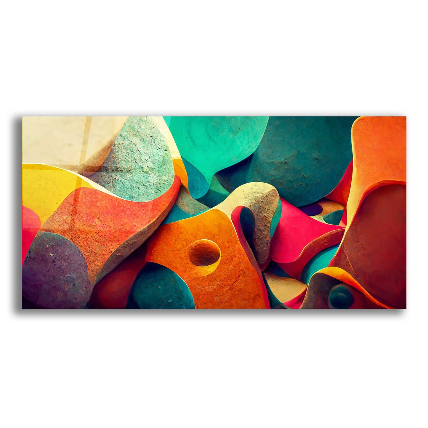 Epic Art 'Gaudi Is Dreaming' by Epic Portfolio, Acrylic Glass Wall Art,24x12