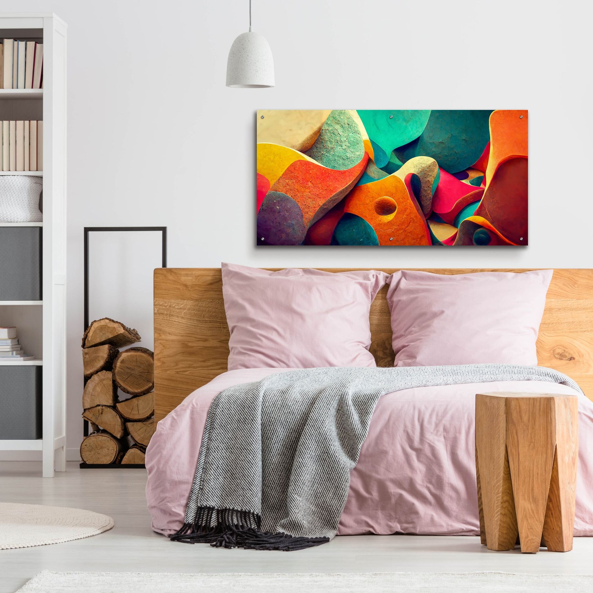 Epic Art 'Gaudi Is Dreaming' by Epic Portfolio, Acrylic Glass Wall Art,48x24