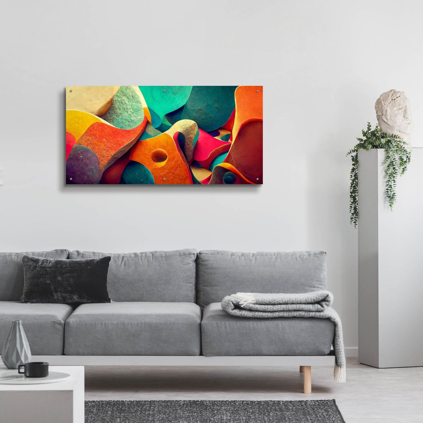 Epic Art 'Gaudi Is Dreaming' by Epic Portfolio, Acrylic Glass Wall Art,48x24