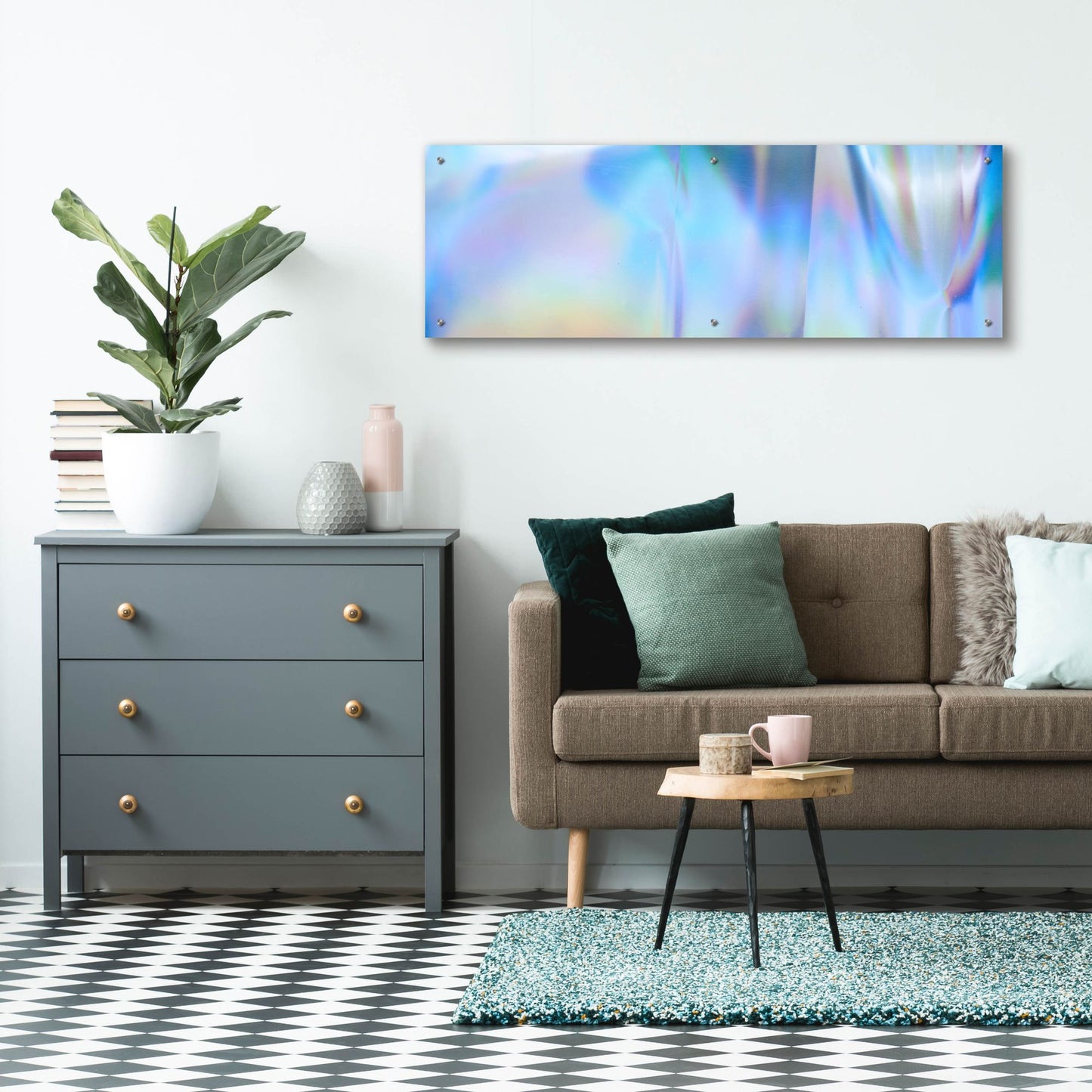 Epic Art 'Foggy Thursday' by Epic Portfolio, Acrylic Glass Wall Art,48x16