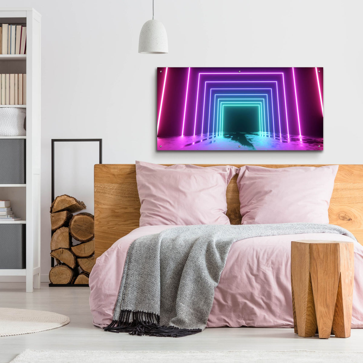 Epic Art 'Cyberpunk Future' by Epic Portfolio, Acrylic Glass Wall Art,48x24