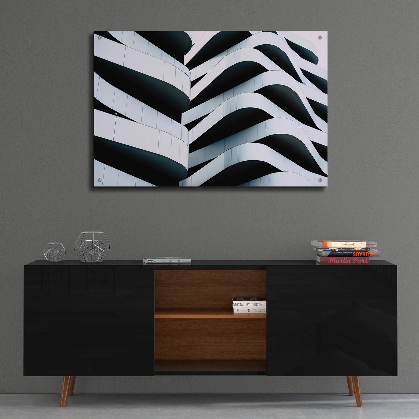 Epic Art 'Concrete Puzzle' by Epic Portfolio, Acrylic Glass Wall Art,36x24