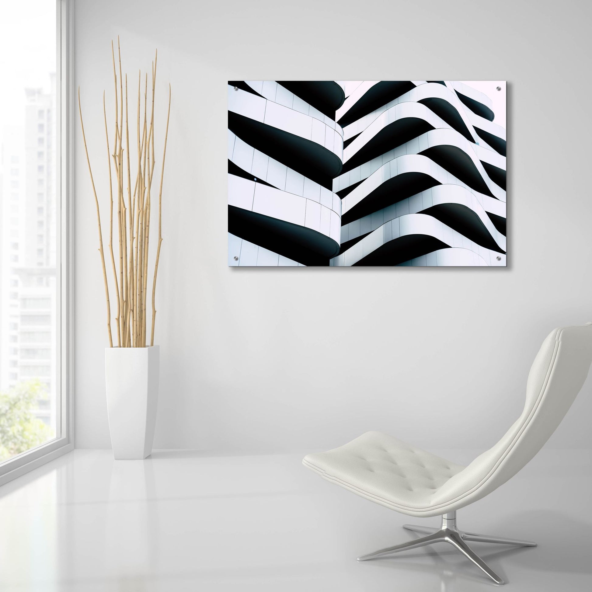 Epic Art 'Concrete Puzzle' by Epic Portfolio, Acrylic Glass Wall Art,36x24