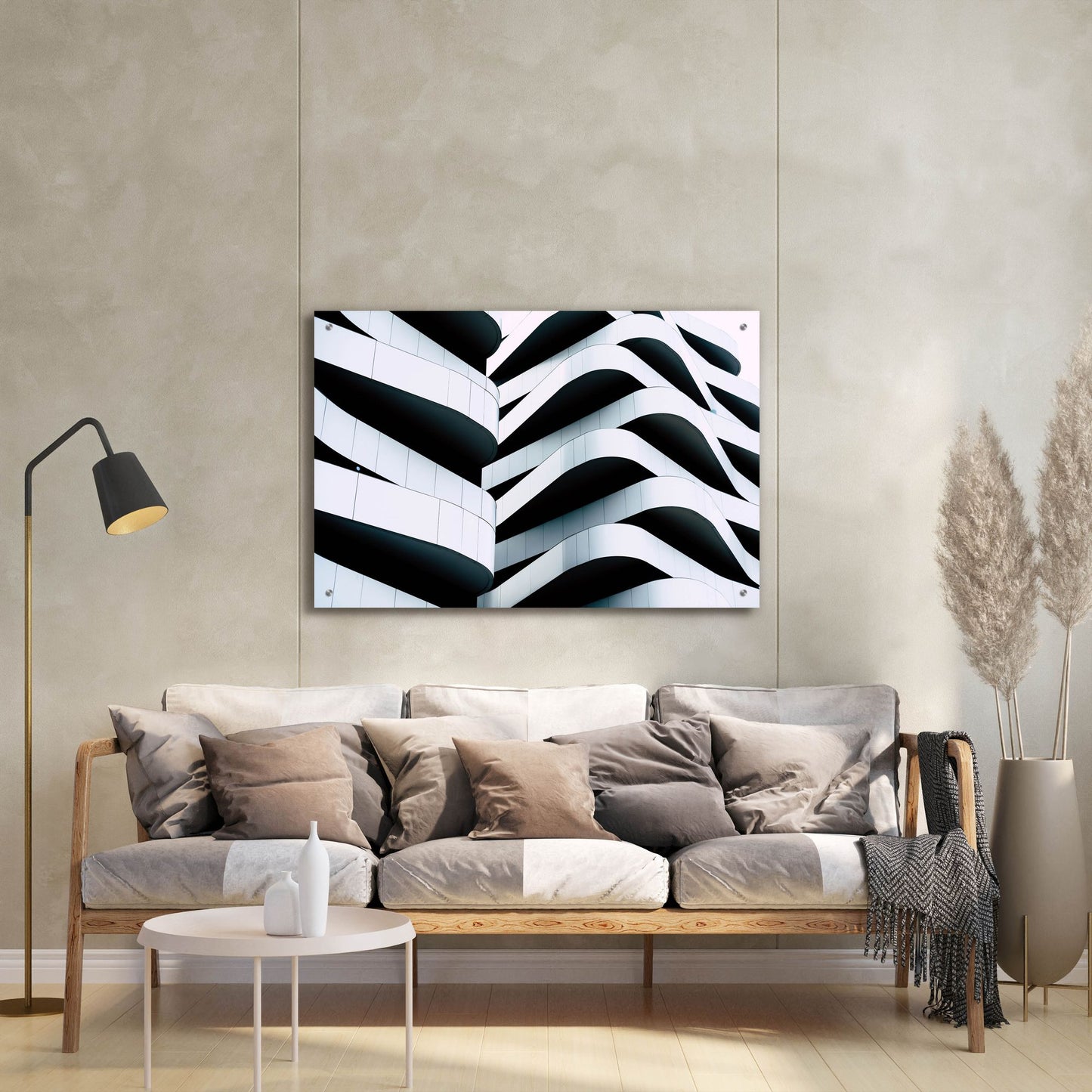 Epic Art 'Concrete Puzzle' by Epic Portfolio, Acrylic Glass Wall Art,36x24