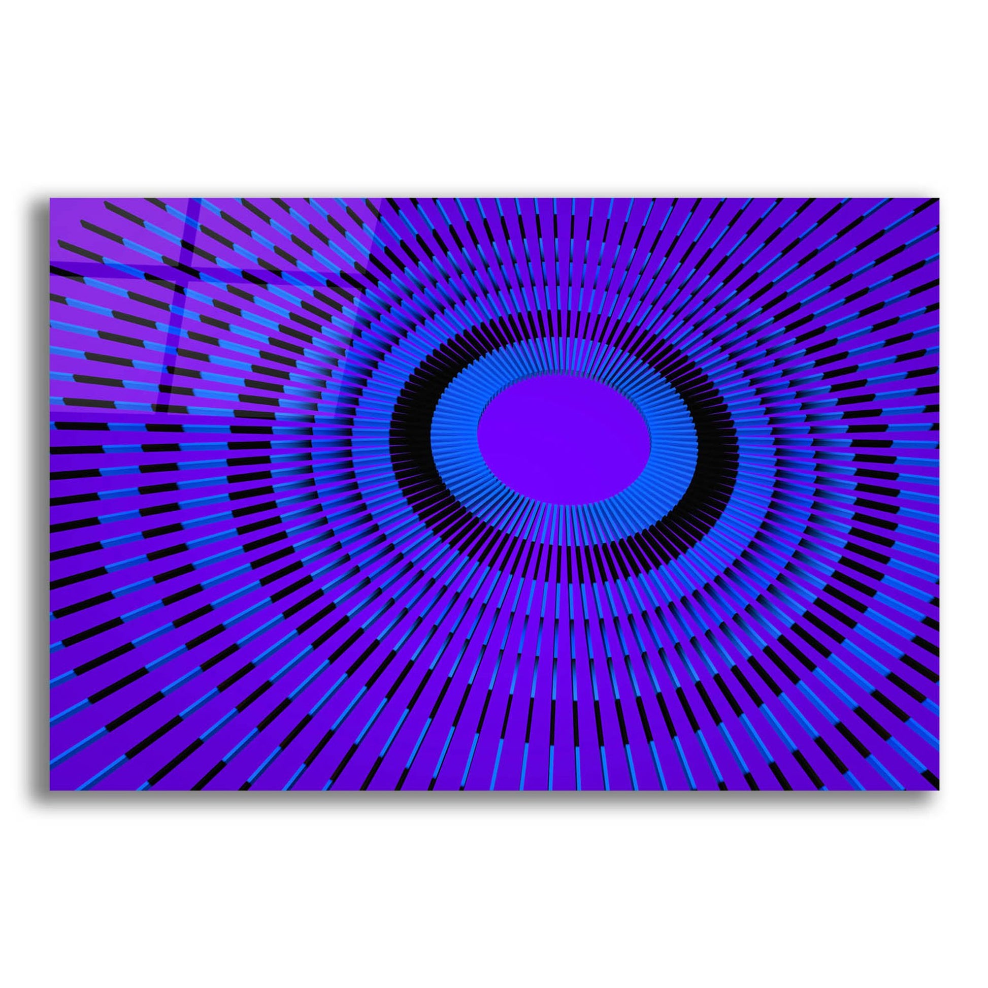 Epic Art 'Concentric Circles' by Epic Portfolio, Acrylic Glass Wall Art,16x12