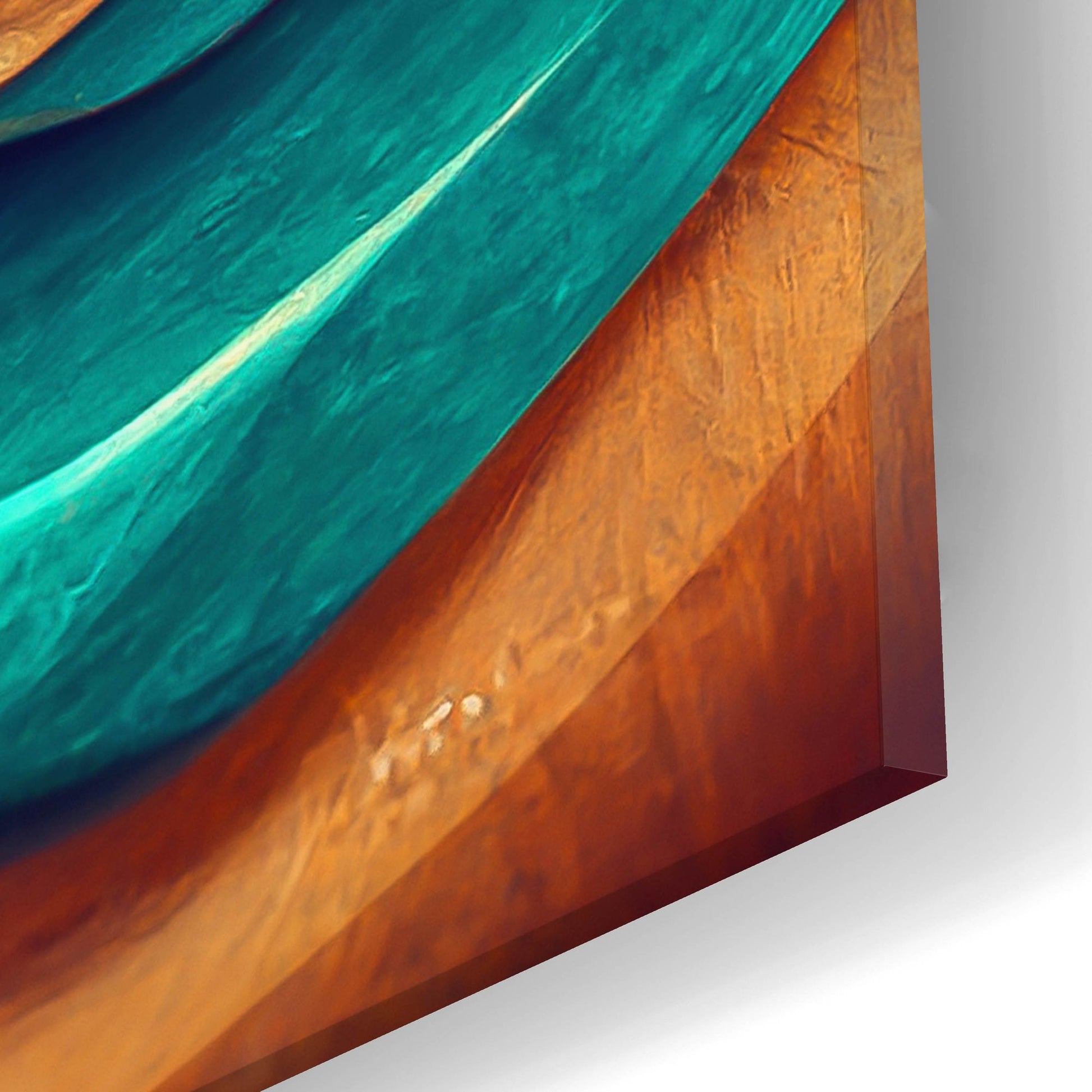 Epic Art 'Colorful Wooden Desert' by Epic Portfolio, Acrylic Glass Wall Art,24x12