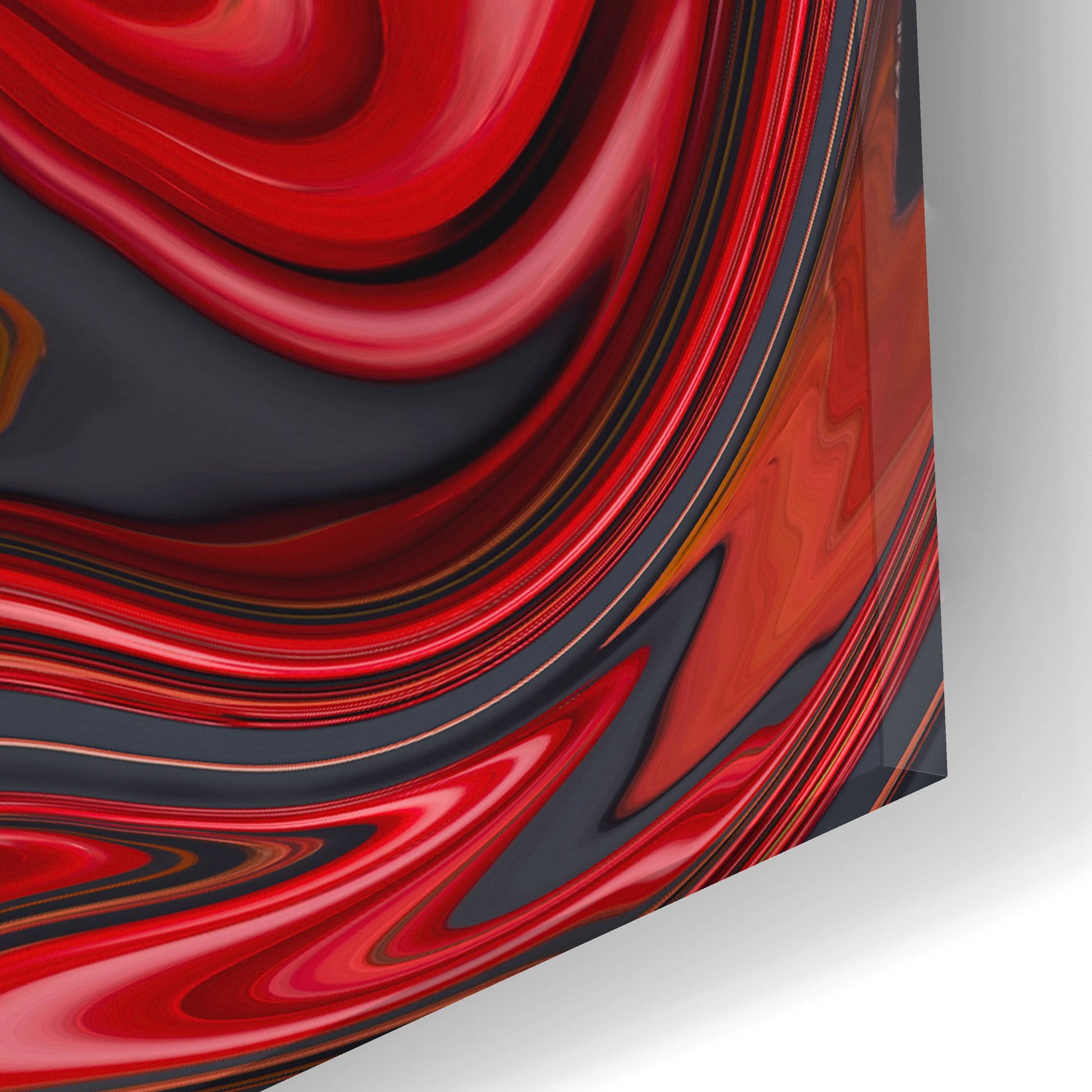 Epic Art 'Cherry Marble' by Epic Portfolio, Acrylic Glass Wall Art,24x12