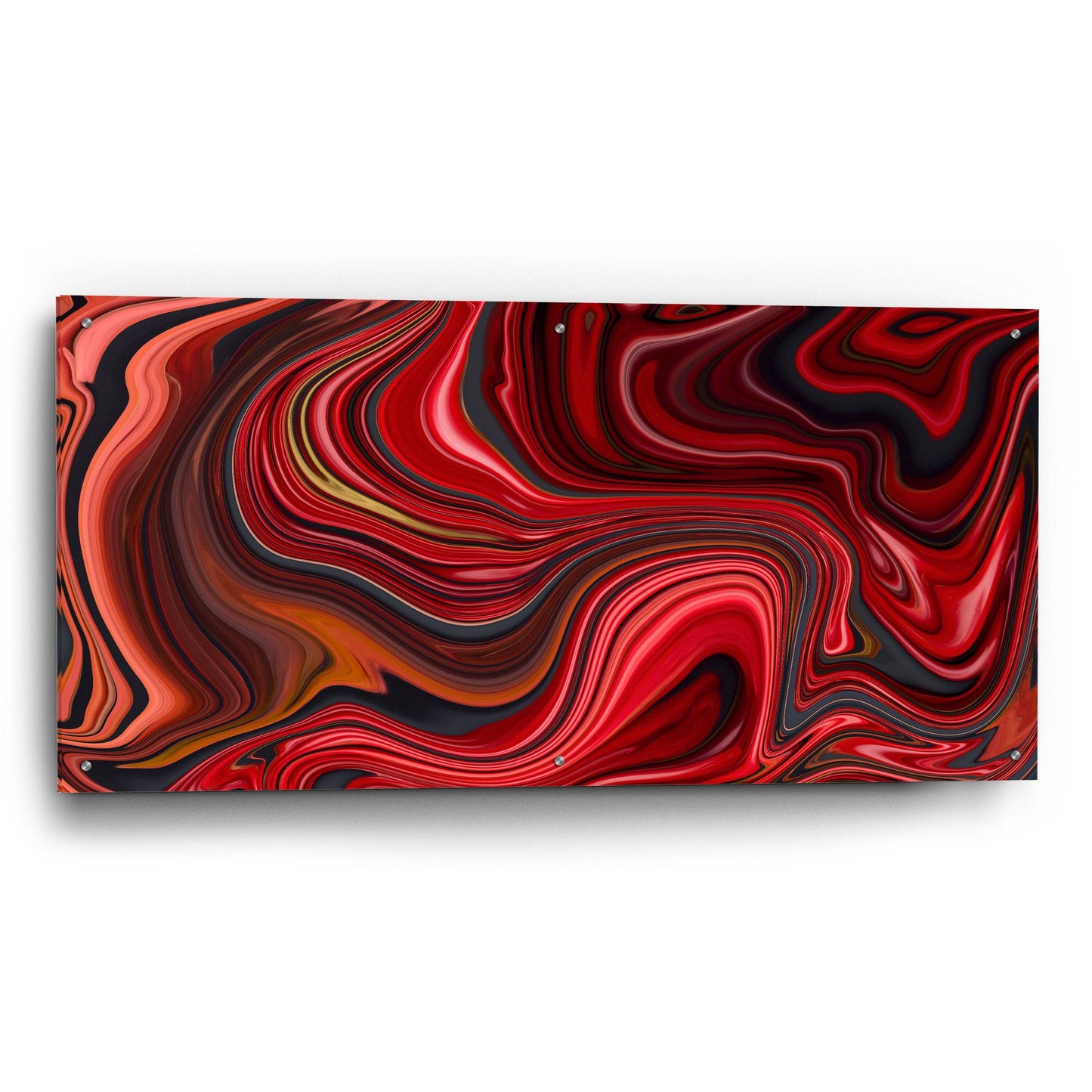 Epic Art 'Cherry Marble' by Epic Portfolio, Acrylic Glass Wall Art,48x24