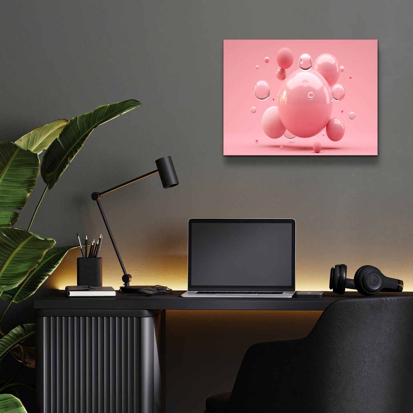 Epic Art 'Bubble Gum' by Epic Portfolio, Acrylic Glass Wall Art,16x12