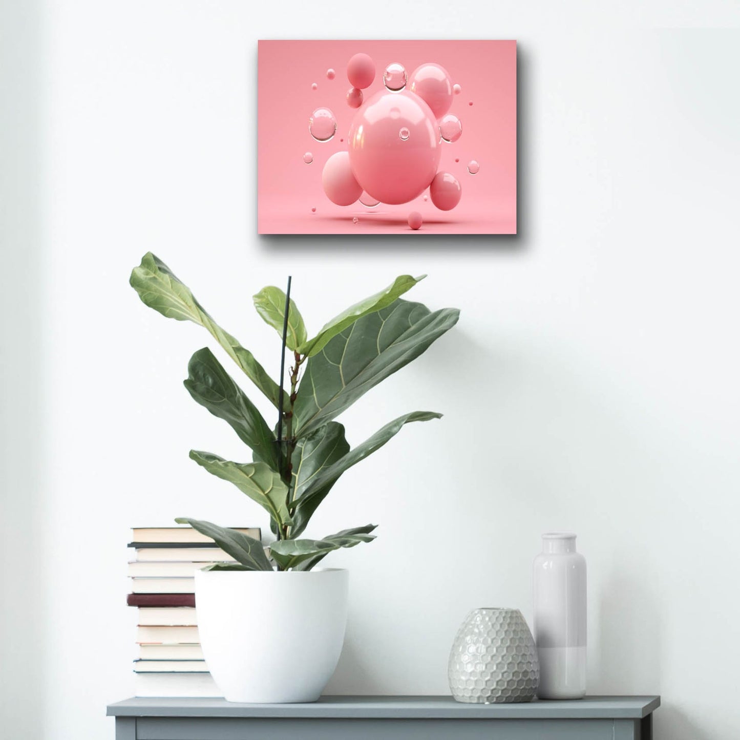 Epic Art 'Bubble Gum' by Epic Portfolio, Acrylic Glass Wall Art,16x12