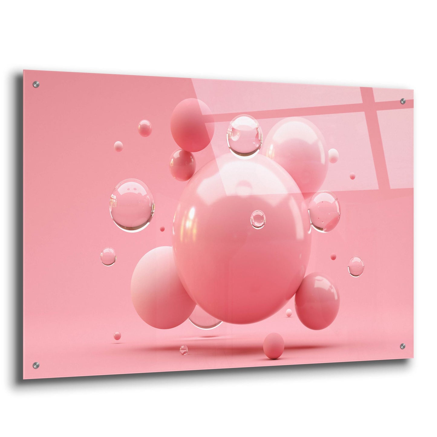 Epic Art 'Bubble Gum' by Epic Portfolio, Acrylic Glass Wall Art,36x24