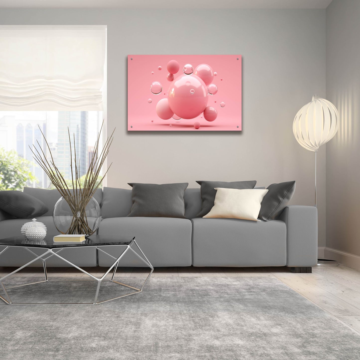 Epic Art 'Bubble Gum' by Epic Portfolio, Acrylic Glass Wall Art,36x24