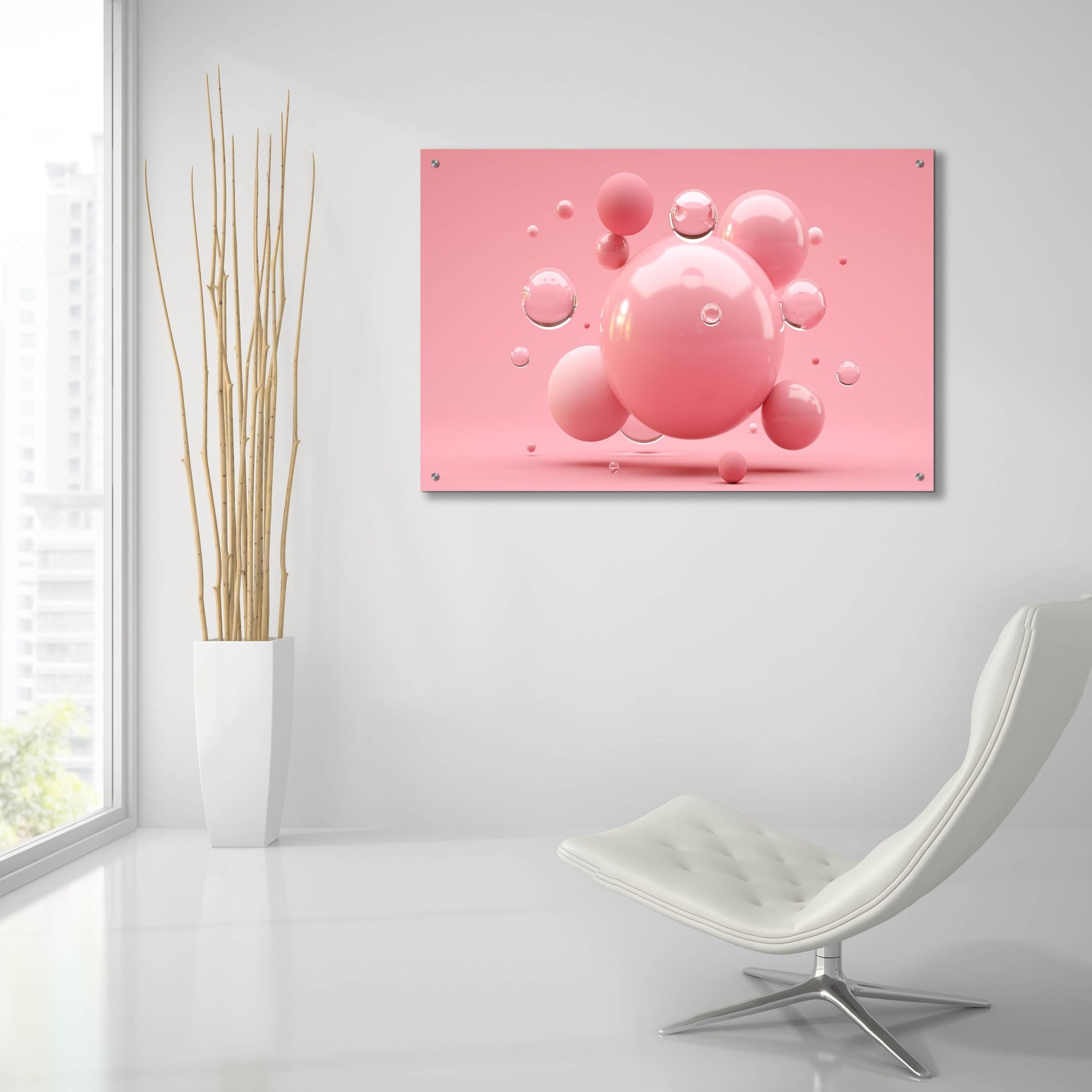 Epic Art 'Bubble Gum' by Epic Portfolio, Acrylic Glass Wall Art,36x24