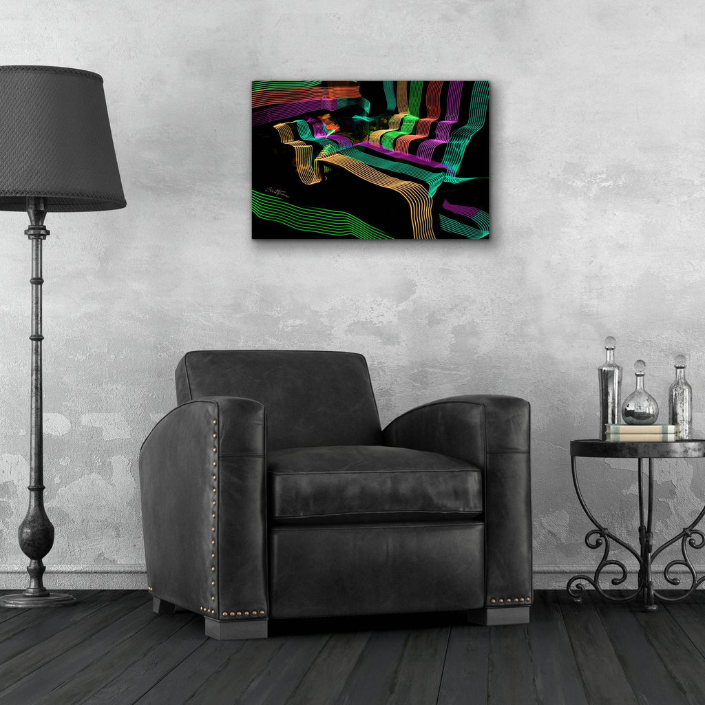 Led Lights 4 by Ben Heine - 24x16 acrylic wall art in a room