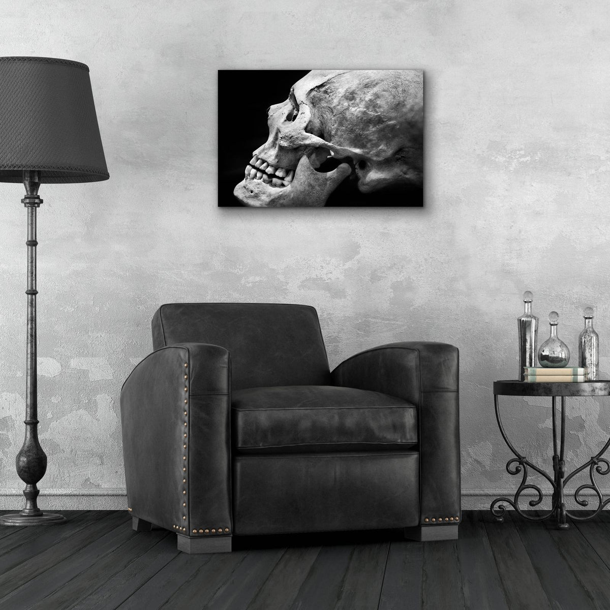 The Beauty of Bones 2 by Ben Heine - 24x16 acrylic wall art in a room