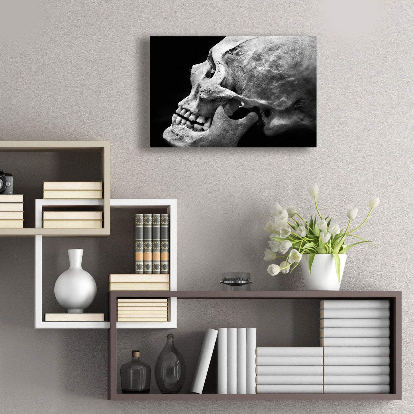 Epic Art 'The Beauty of Bones 2' by Ben Heine, Acrylic Glass Wall Art,24x16