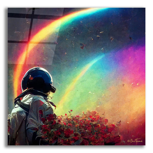 Epic Art 'Live in a Rainbow Galaxy' by Ben Heine, Acrylic Glass Wall Art