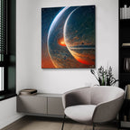 We Are Different and The Same by Ben Heine - 36x36 acrylic wall art in a room