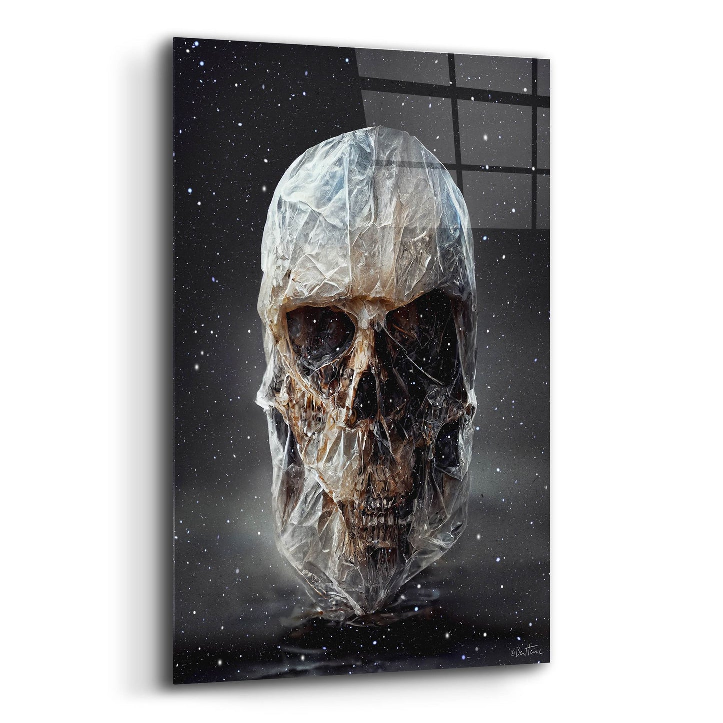 Epic Art 'Cosmo Skull' by Ben Heine, Acrylic Glass Wall Art,12x16