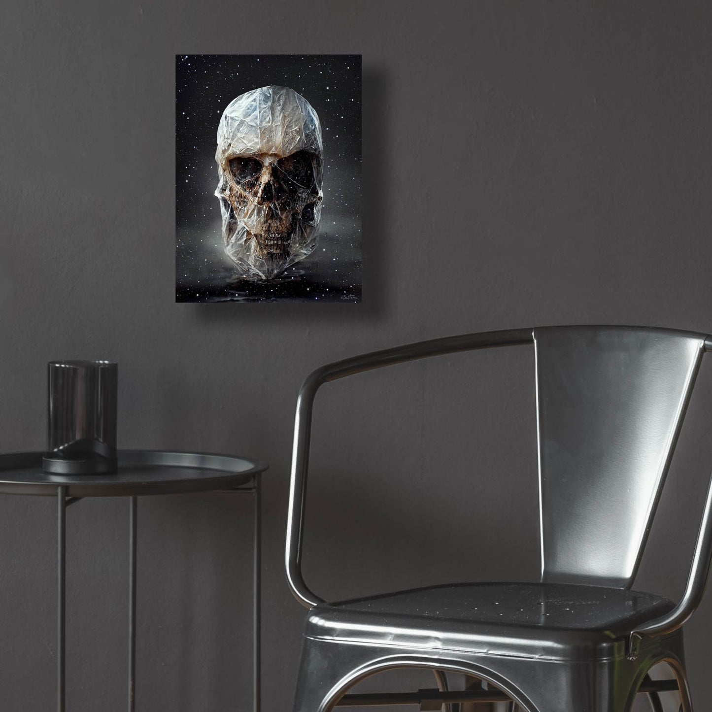 Epic Art 'Cosmo Skull' by Ben Heine, Acrylic Glass Wall Art,12x16