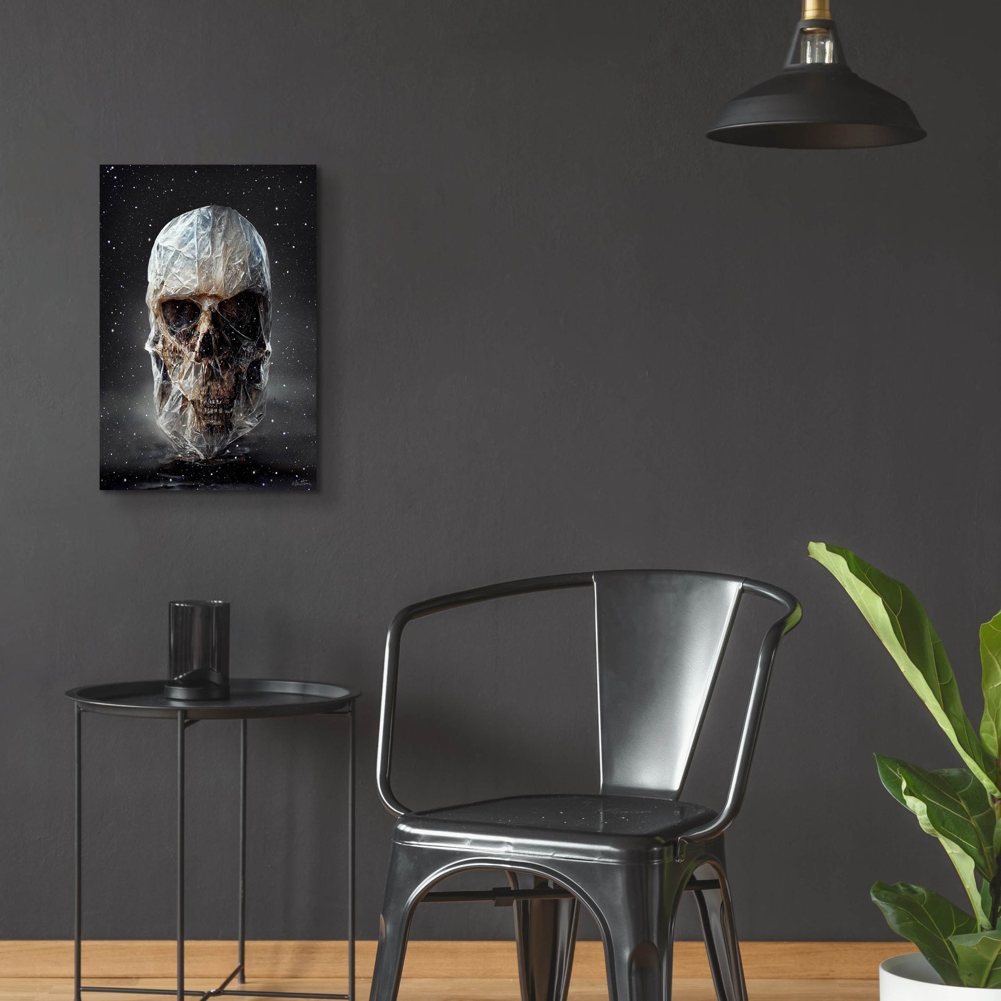 Epic Art 'Cosmo Skull' by Ben Heine, Acrylic Glass Wall Art,16x24