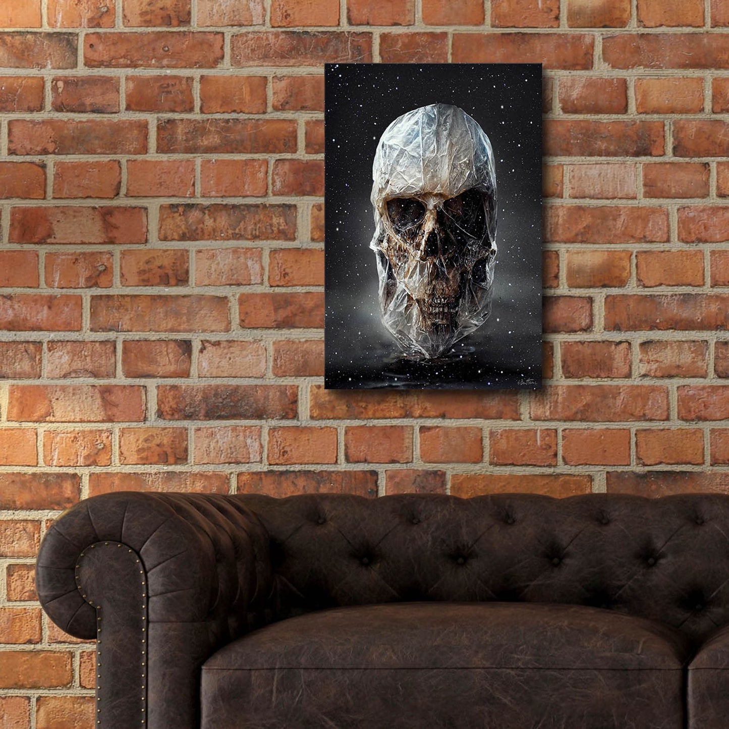 Epic Art 'Cosmo Skull' by Ben Heine, Acrylic Glass Wall Art,16x24