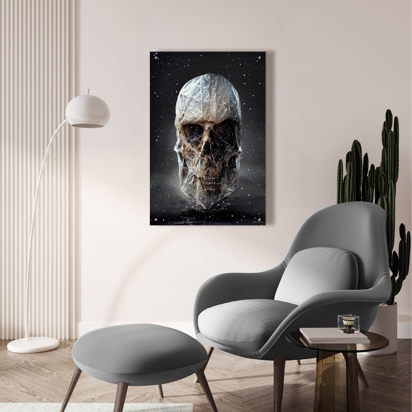 Epic Art 'Cosmo Skull' by Ben Heine, Acrylic Glass Wall Art,24x36