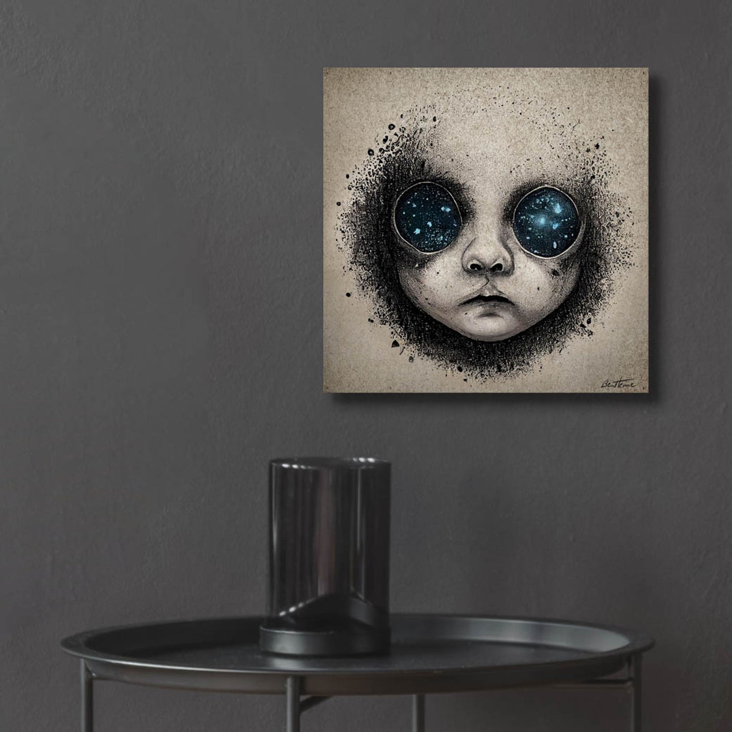 Epic Art 'Galactic Baby Dream' by Ben Heine, Acrylic Glass Wall Art,12x12