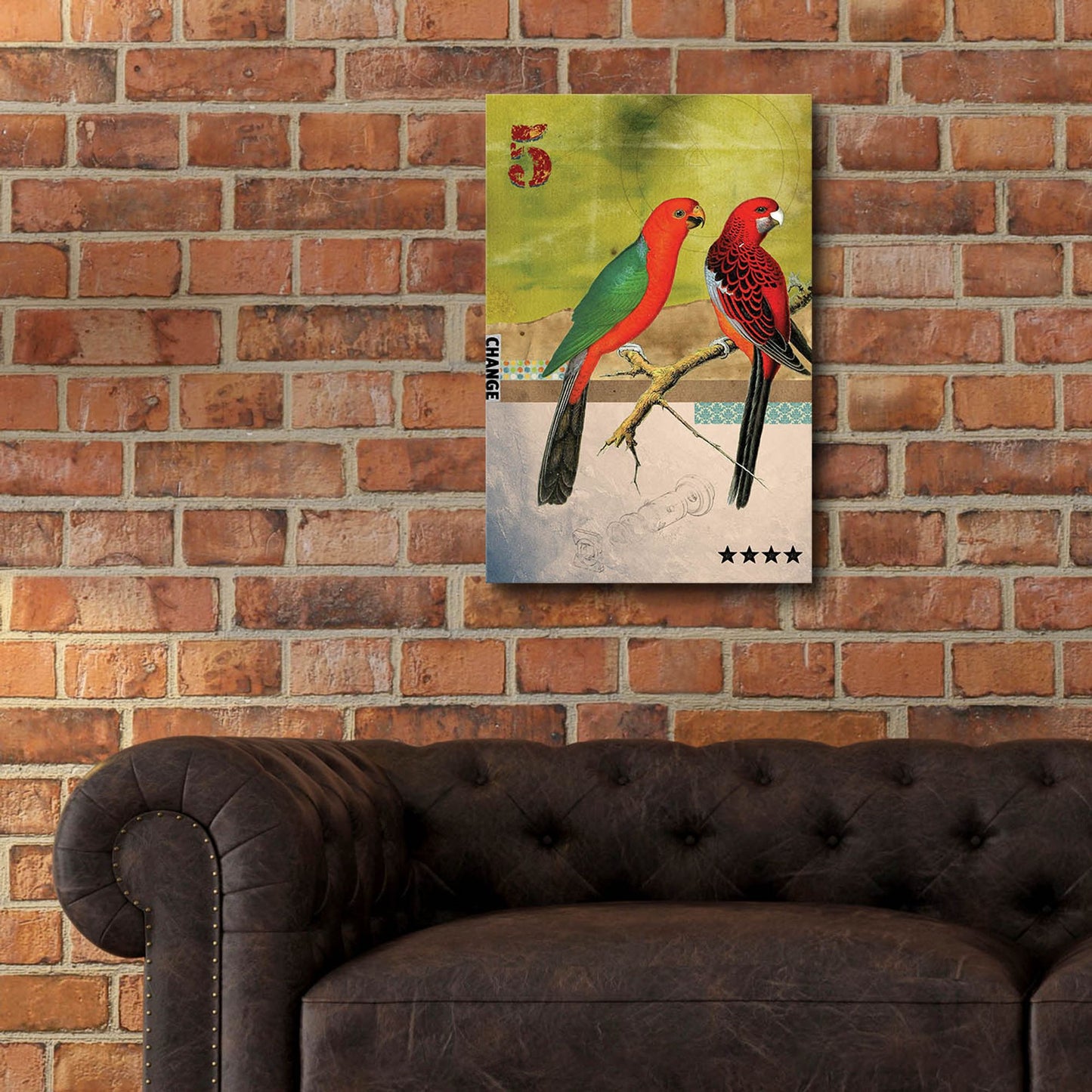 Epic Art 'Birds' by Elo Marc, Acrylic Glass Wall Art,16x24