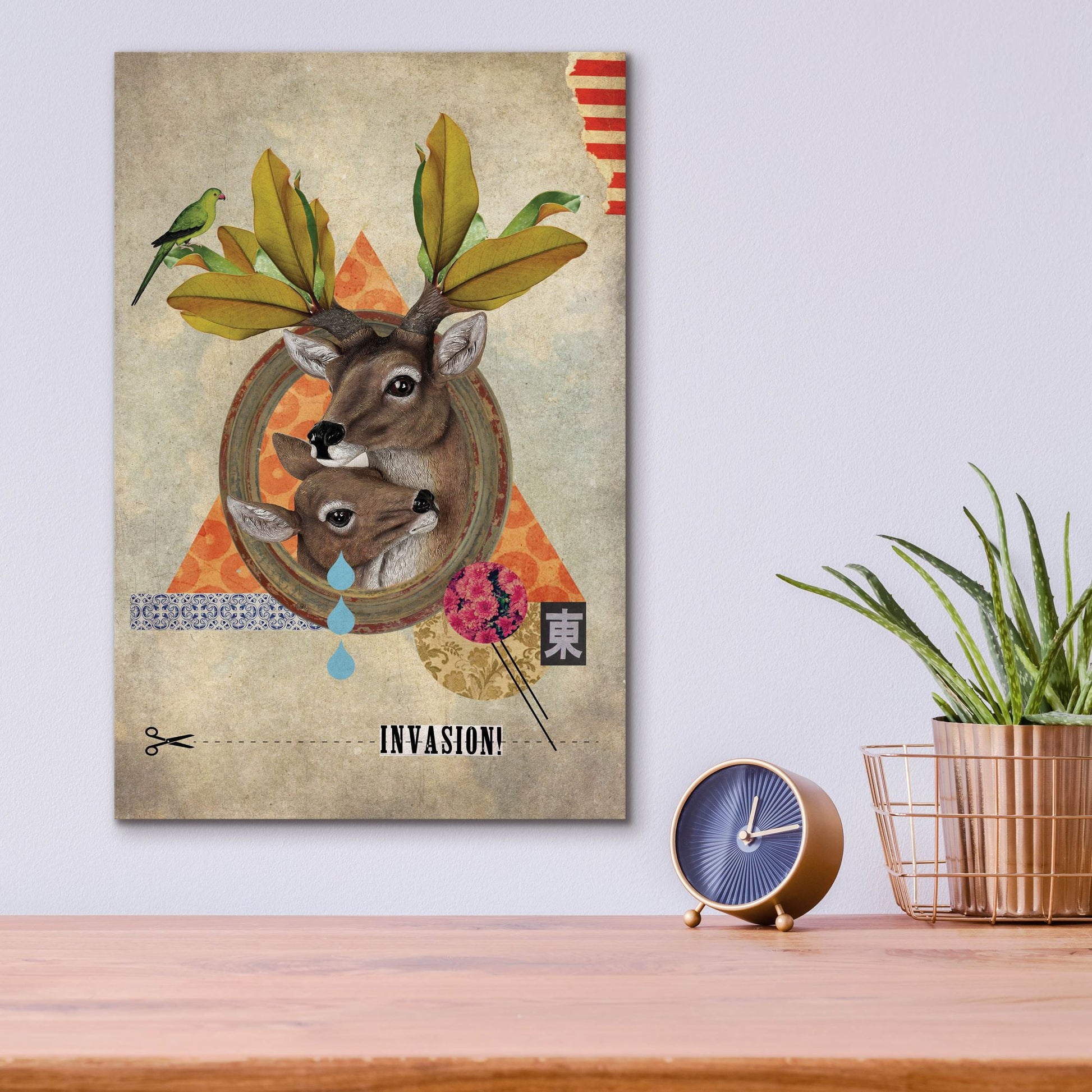 Epic Art 'Oh Deer' by Elo Marc, Acrylic Glass Wall Art,12x16