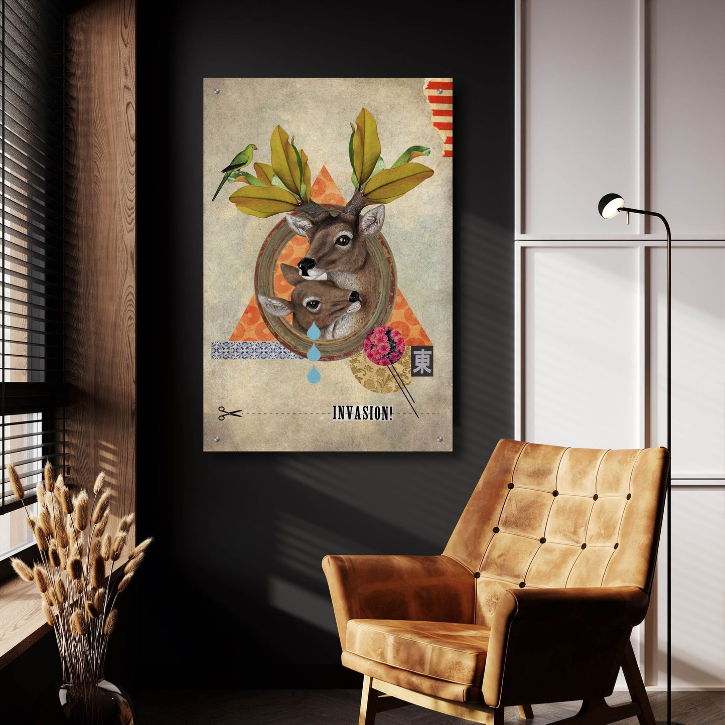 Epic Art 'Oh Deer' by Elo Marc, Acrylic Glass Wall Art,24x36