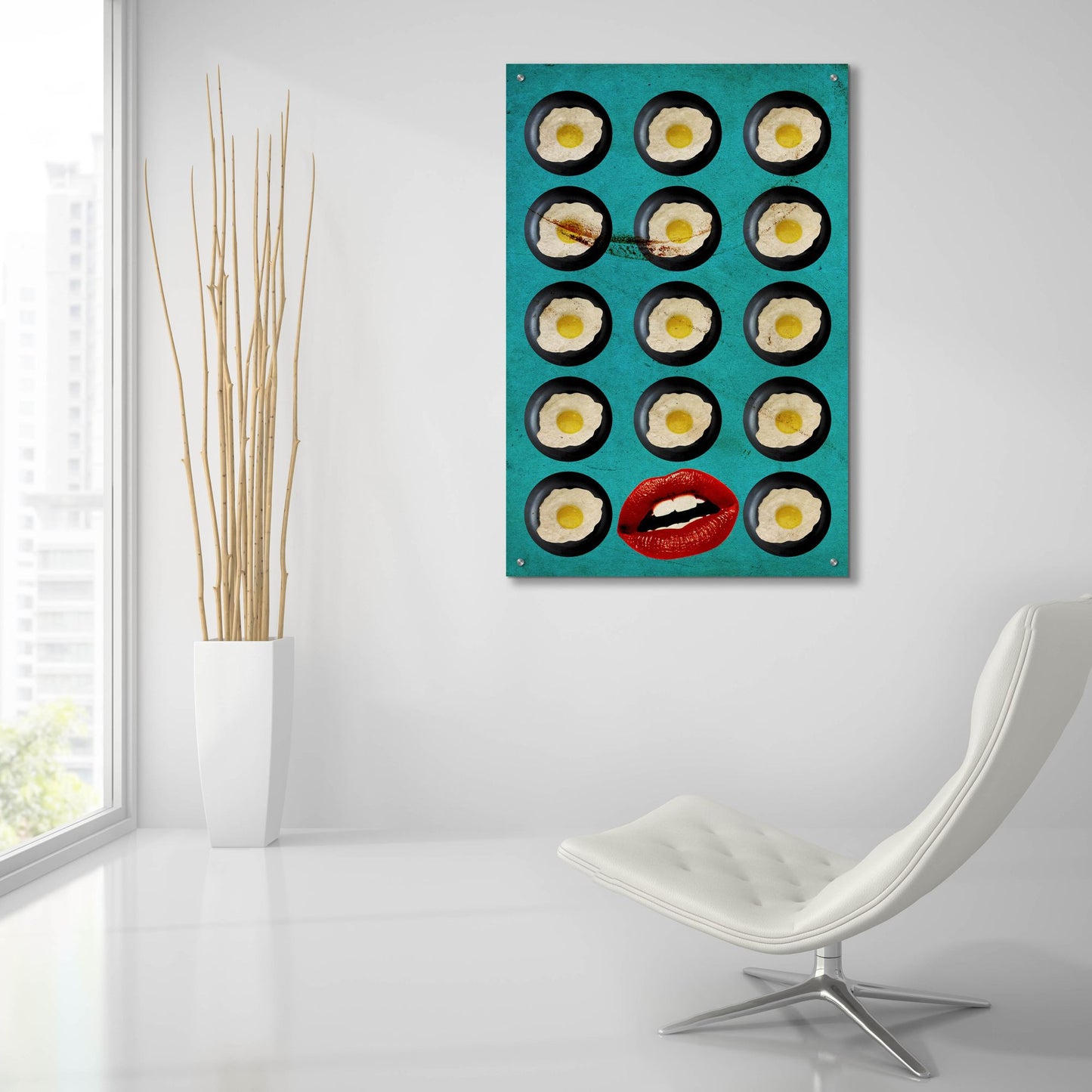 Epic Art 'One Egg A Day' by Elo Marc, Acrylic Glass Wall Art,24x36