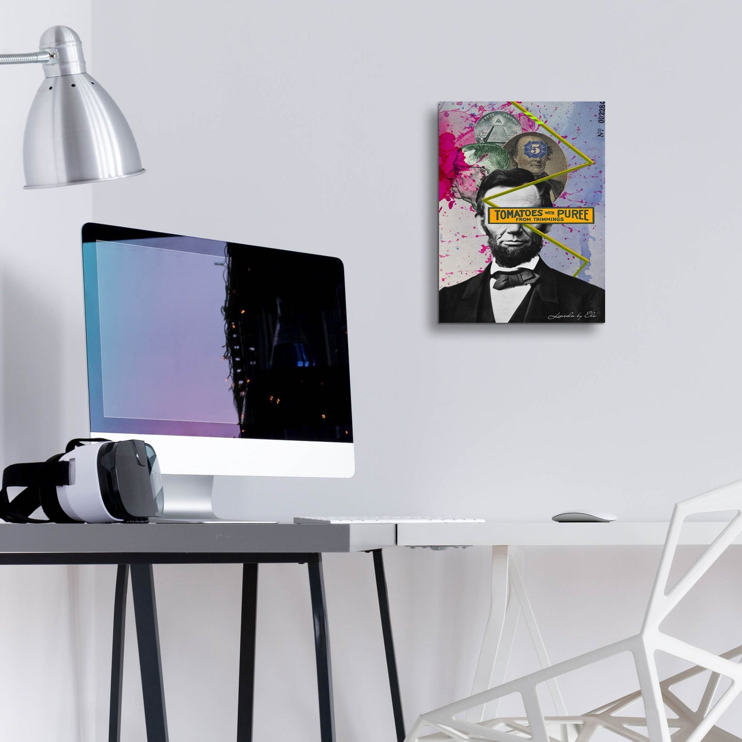 Epic Art 'Lincoln' by Elo Marc, Acrylic Glass Wall Art,12x16