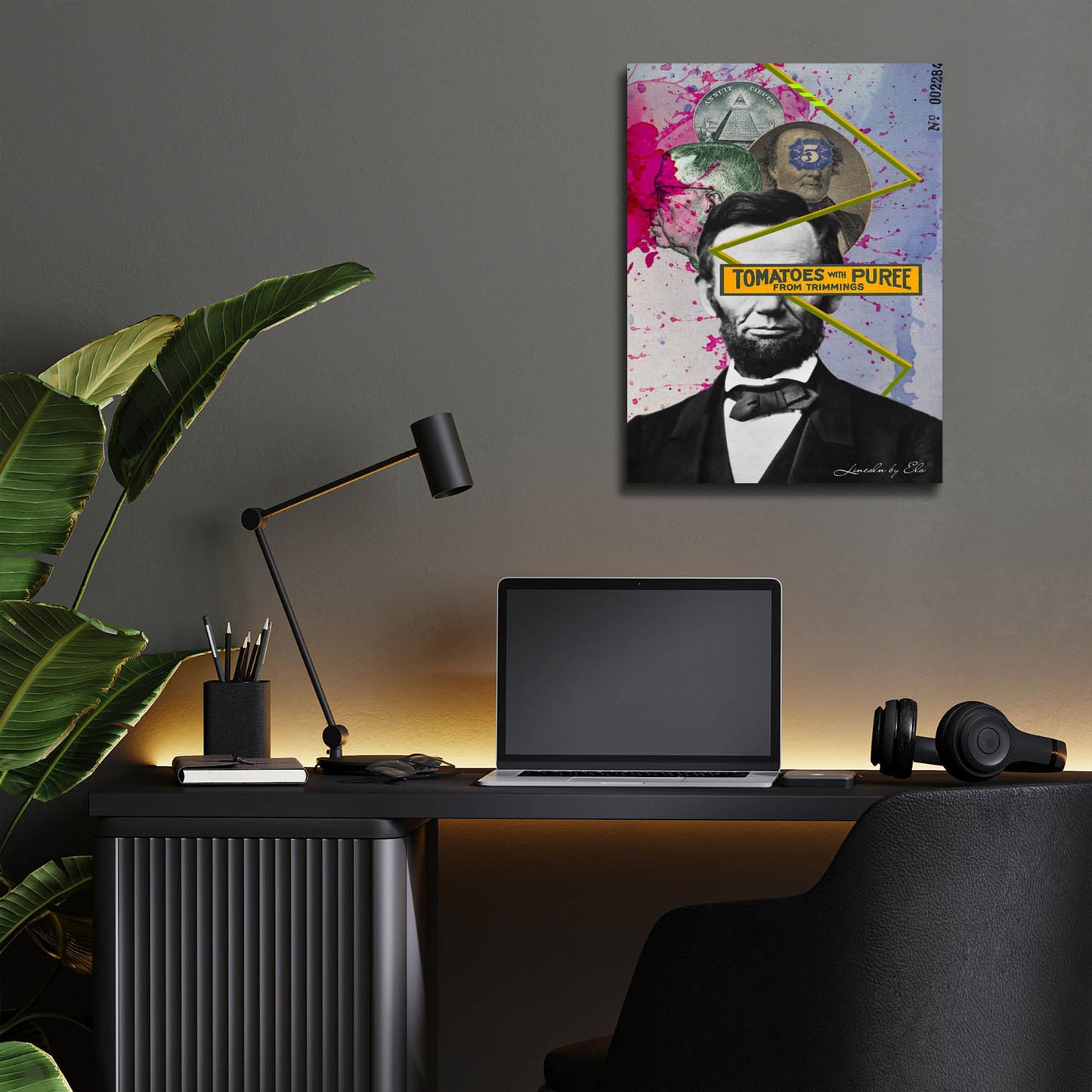 Epic Art 'Lincoln' by Elo Marc, Acrylic Glass Wall Art,12x16