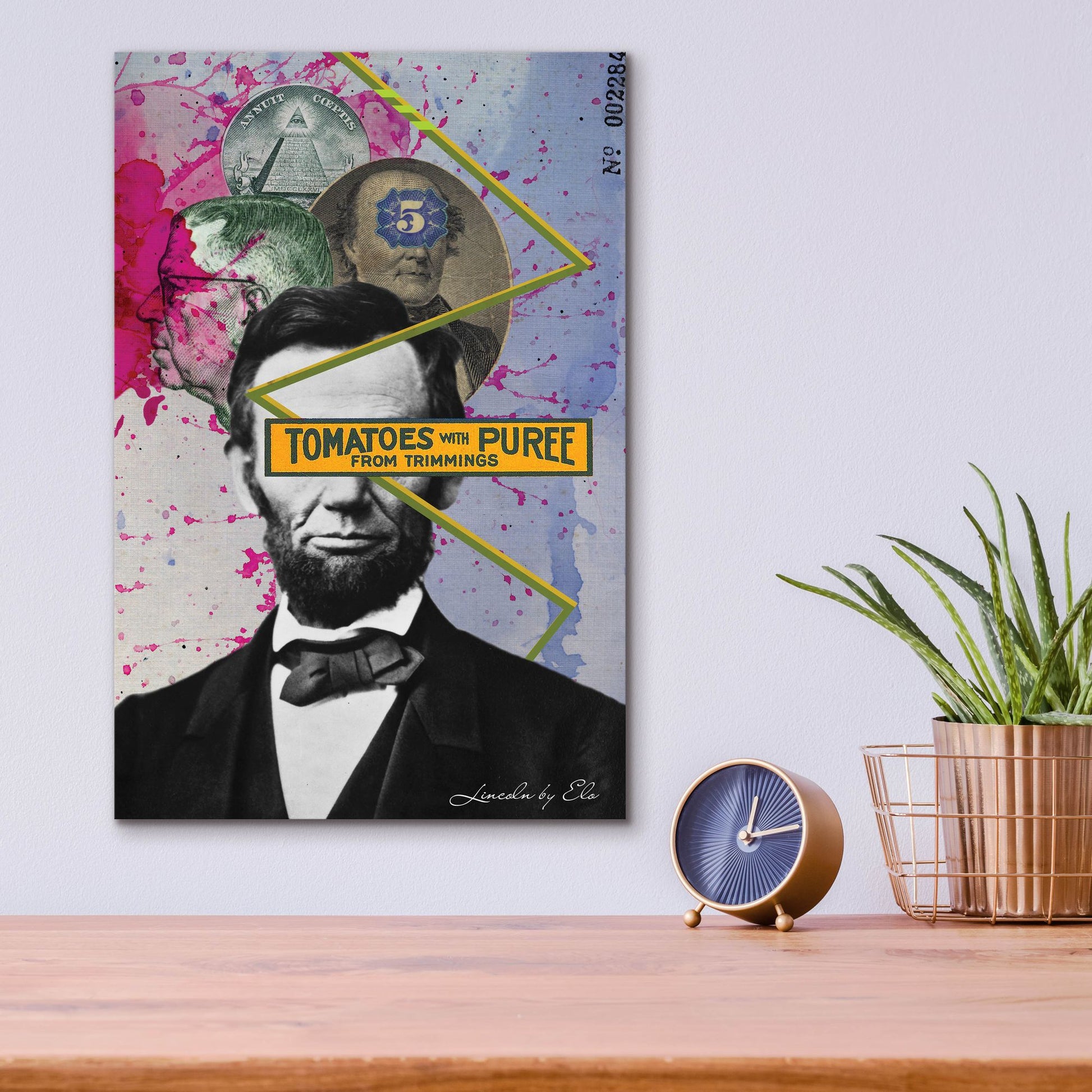 Epic Art 'Lincoln' by Elo Marc, Acrylic Glass Wall Art,12x16