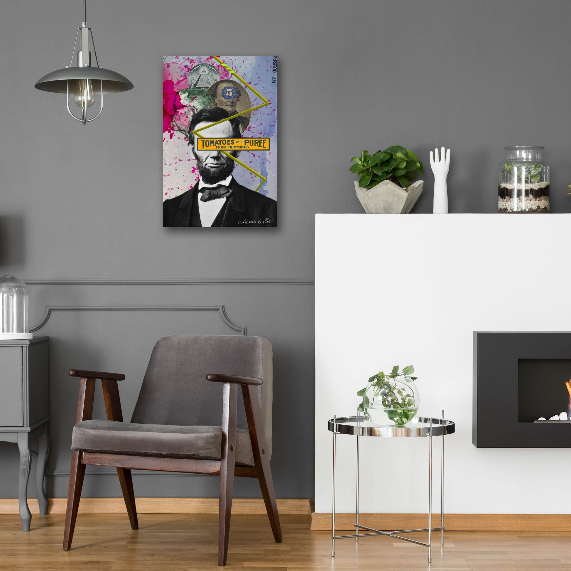 Epic Art 'Lincoln' by Elo Marc, Acrylic Glass Wall Art,16x24