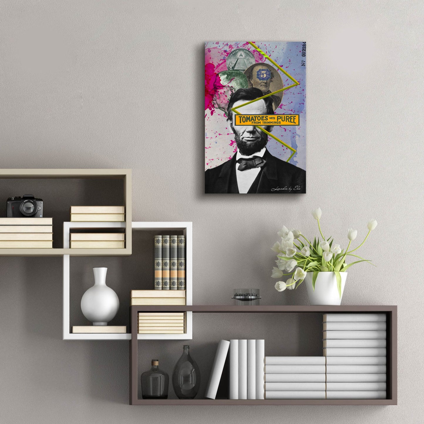 Epic Art 'Lincoln' by Elo Marc, Acrylic Glass Wall Art,16x24