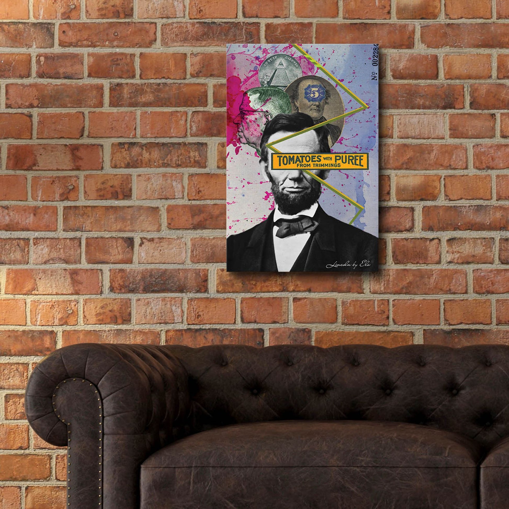 Epic Art 'Lincoln' by Elo Marc, Acrylic Glass Wall Art,16x24