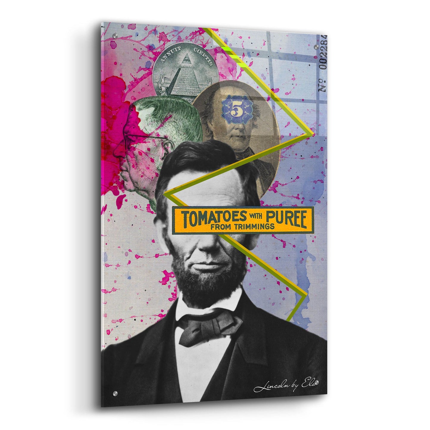 Epic Art 'Lincoln' by Elo Marc, Acrylic Glass Wall Art,24x36