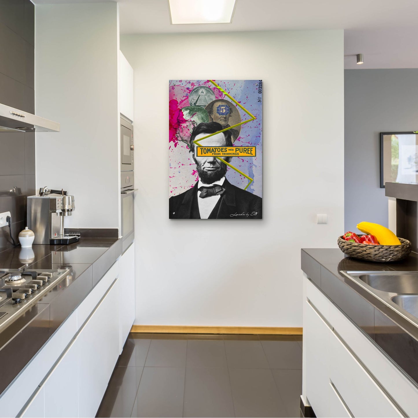 Epic Art 'Lincoln' by Elo Marc, Acrylic Glass Wall Art,24x36