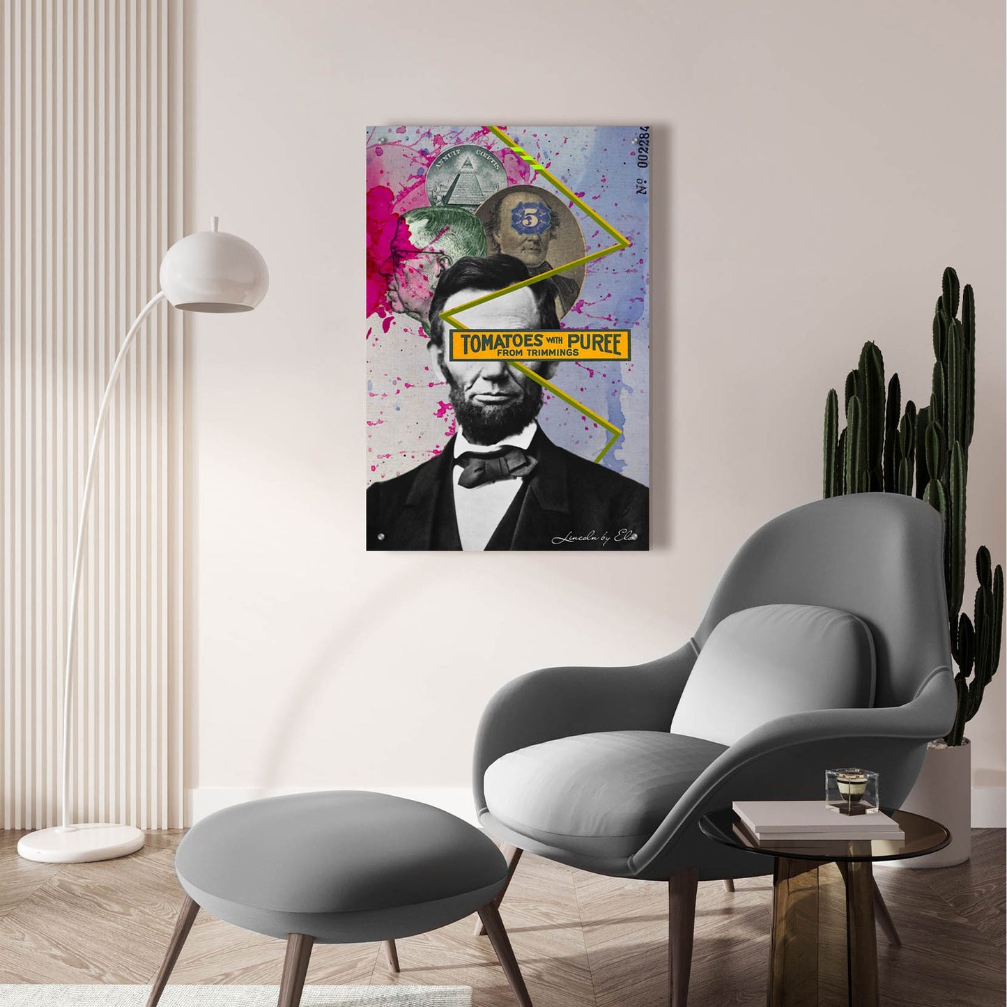 Epic Art 'Lincoln' by Elo Marc, Acrylic Glass Wall Art,24x36